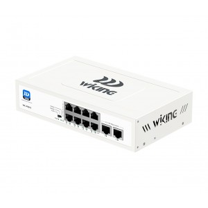 Switch 8FE PoE+ (76W) 250Mts + 2FE No Administrable WK-PS210 Wiking