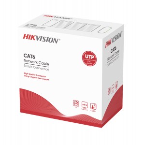 Cable UTP Cat6 100% Cobre Unifilar 305m interior DS-1LN6-UE-W Hikvision