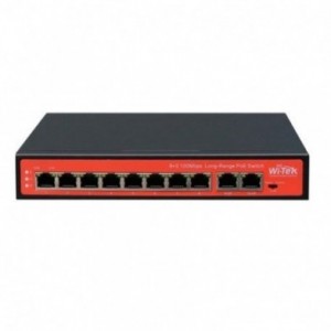 Switch 8FE PoE 120W 250Mts Long range +2GE Uplink no administrable WI-PS210G V2