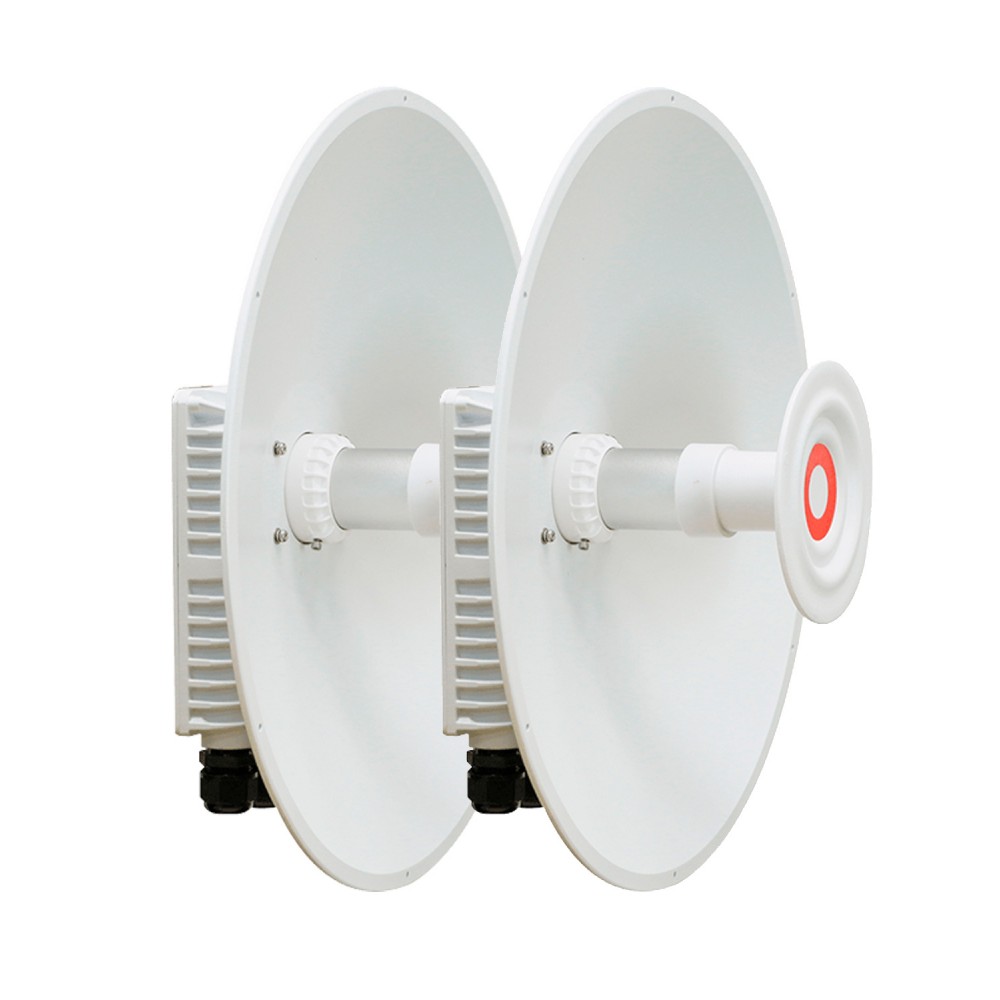 Par de Antena Plato CPE WiFi 6E 6Ghz 1,7Gbps 20KM Exterior WI-FW5625 Wi-Tek