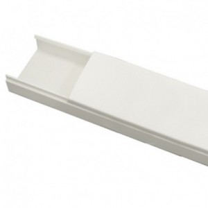 Canaleta Electrica de 40x16 C/Tapa Tira 2 metros Blanca