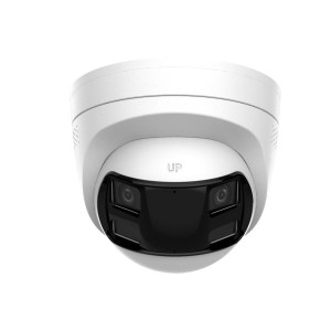 Turret IP 6MP doble lente 180 Dual Light 30M Audio Bidireccional DS-2CD1363G2P-LIUF/SL 2.8mm Hikvision