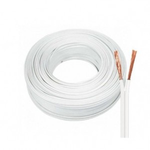 Cable Paralelo 2x24 AWG Blanco 100 Mts