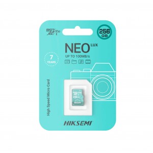 Tarjeta Micro SDHC 256G Clase 10 HS-TF-D3/256G NEO LUX Hikvision