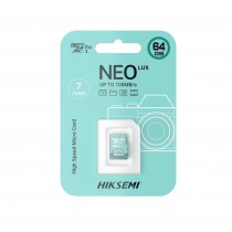 Tarjeta Micro SDHC 64G Clase 10 HS-TF-D3/64G NEO LUX Hikvision