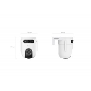 Camara PT WiFi H9C Dual 3K+ 3K Panoramica Smart Tracking Exterior H.265 WIFI6 CS-H9c-R105-8H55WFL Ezviz