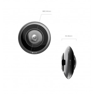 Mirilla Inteligente E4P WIFI 3K IR 10m FishEye Day/Night CS-E4p-R100-8C6WKF Ezviz