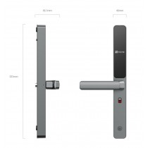 Cerradura Inteligente Slim WiFi c/Huella Dactilar Bateria CD-DL06-R100-WBCP-GR(M) Ezviz
