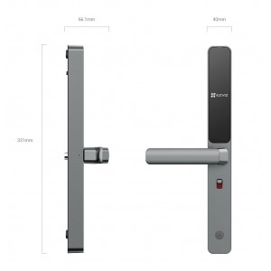 Cerradura Inteligente Slim WiFi c/Huella Dactilar Bateria CD-DL06-R100-WBCP-GR(M) Ezviz