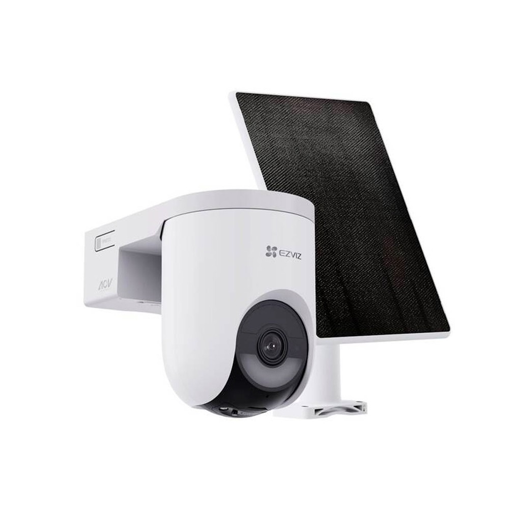Camara PT WIFI HB8c 2K+ IR15m Bateria 5200ma +Panel Solar 5W AOV Smart Tracking Ext CS-HB8c/SP-R100 (4MP) (Kit) Ezviz