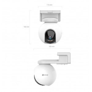 Camara PT WiFi HB8 Pro 4K IR 15m Bateria 10400mA Smart Tracking AOV Exterior CS-HB8-R200-1M8WFL Ezviz