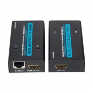 Extensor HDMI 1.3 60m 1Ch 1080P con salida HDMI Loop ATC