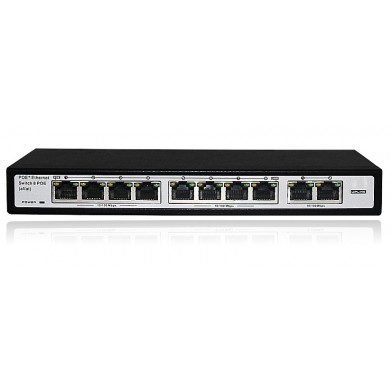 Switch 8FE PoE + 2GE No Administrable FS-S1008EP-2G Folksafe