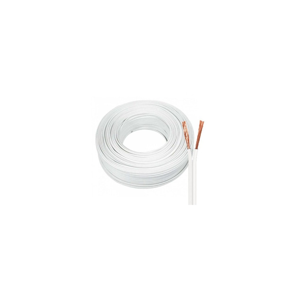 Cable Paralelo 2x20 AWG Blanco 100 Mts