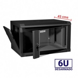 Gabinete Mural Armable 6Ux450 NEGRO BDN