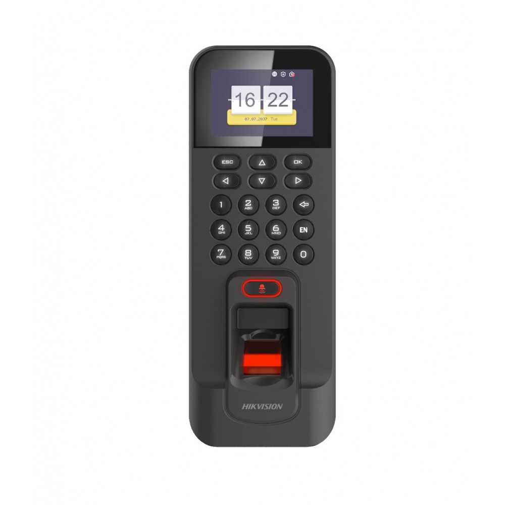 Terminal Acceso Huella en RED y WiFi DS-K1T804BMF Hikvision