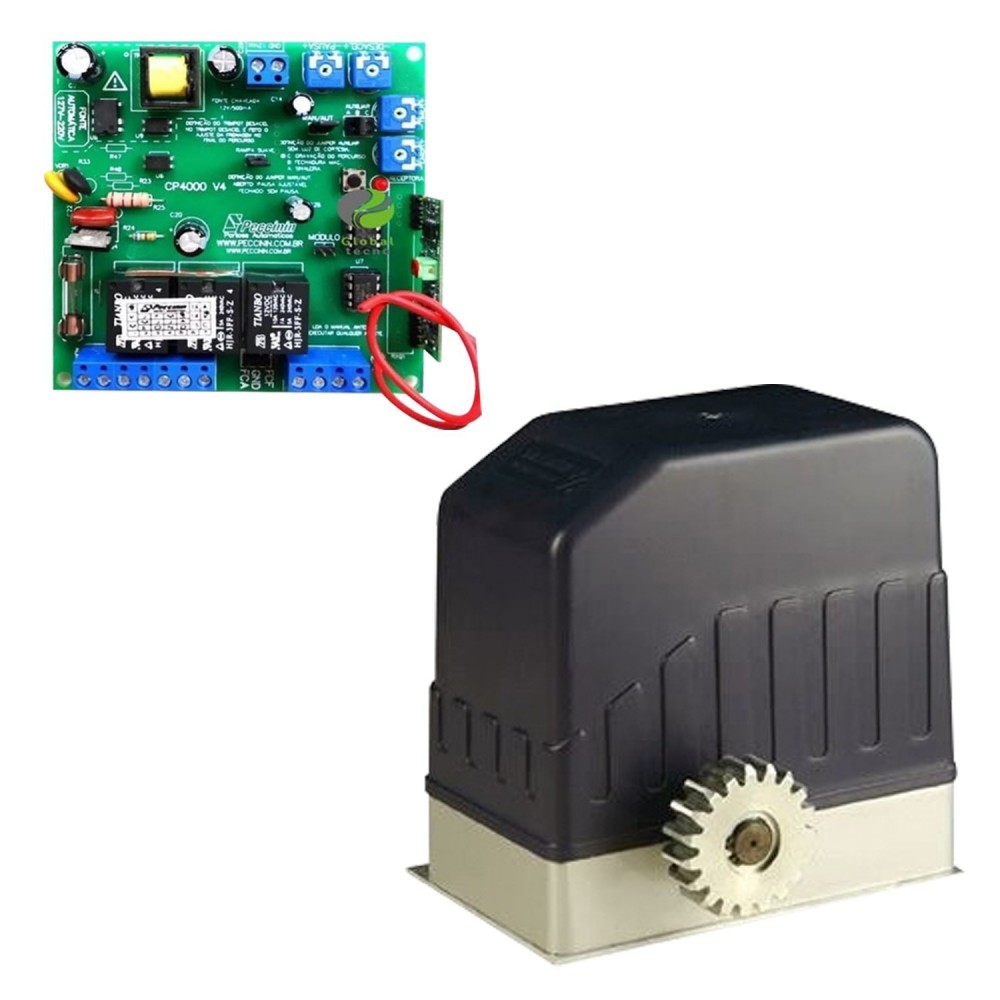 Kit Motor DKC 400 (600kg) Residencial + Central Peccinin XIAN FENG