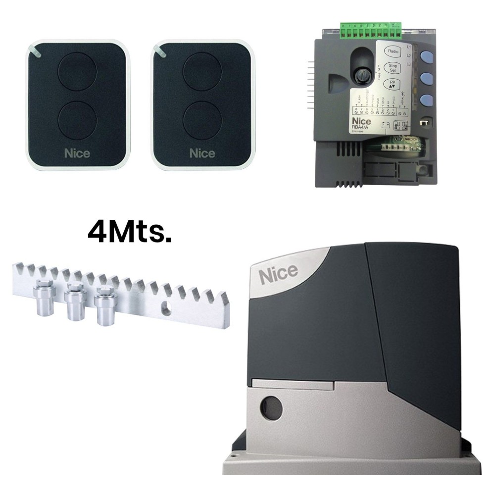 Kit Motor ROAD 400 15m/min 2 Controles y 4m cremallera