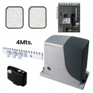 Kit Motor ROBUS 1000 con Tecnologia BD, 2 Controles y 4m cremallera