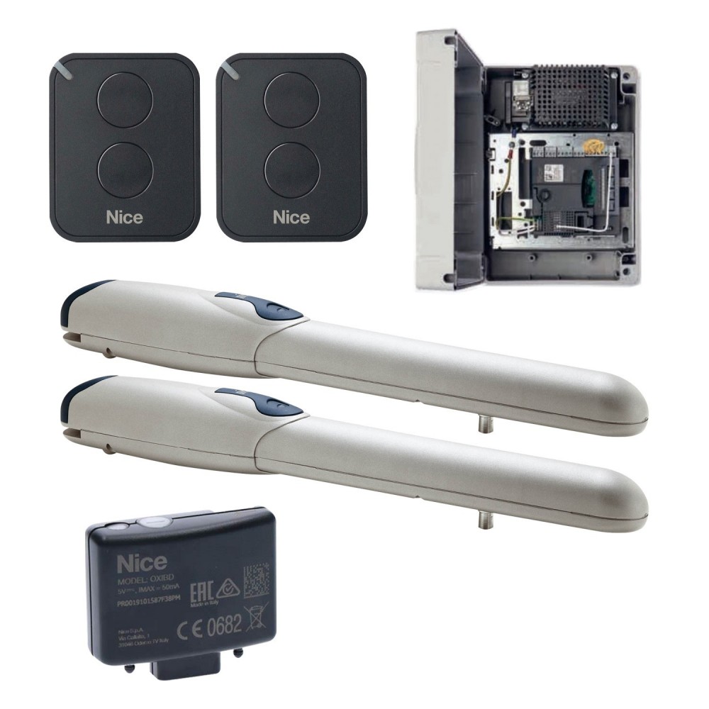 Kit Motor 2 Brazos Batientes con Central MC424LR10 NICE