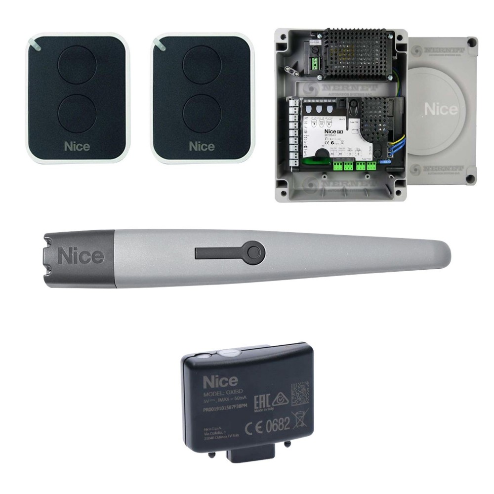 Kit Motor 1 Brazo Batiente Electromecanico TOONA 4 con Central MC824HR10 (uso condominio) NICE