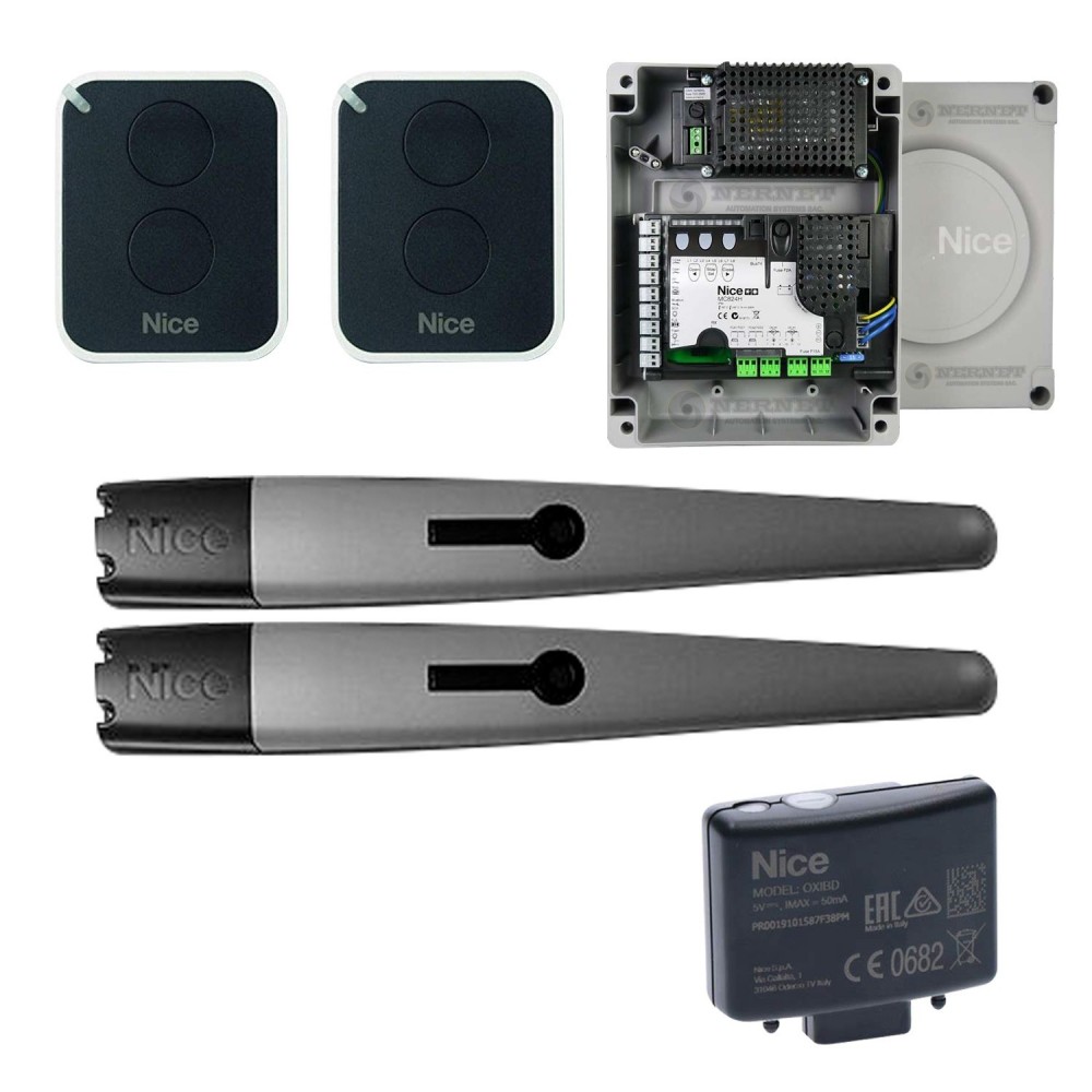 Kit Motor 2 Brazos Batientes TOONA 5 con Central MC824HR10 NICE