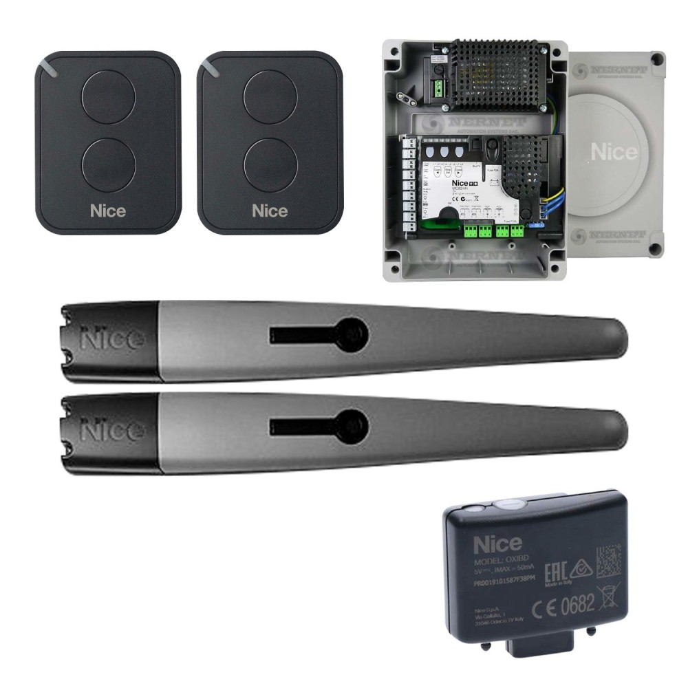 Kit Motor 2 Brazos Batientes TOONA 5 con Central MC824HR10 NICE