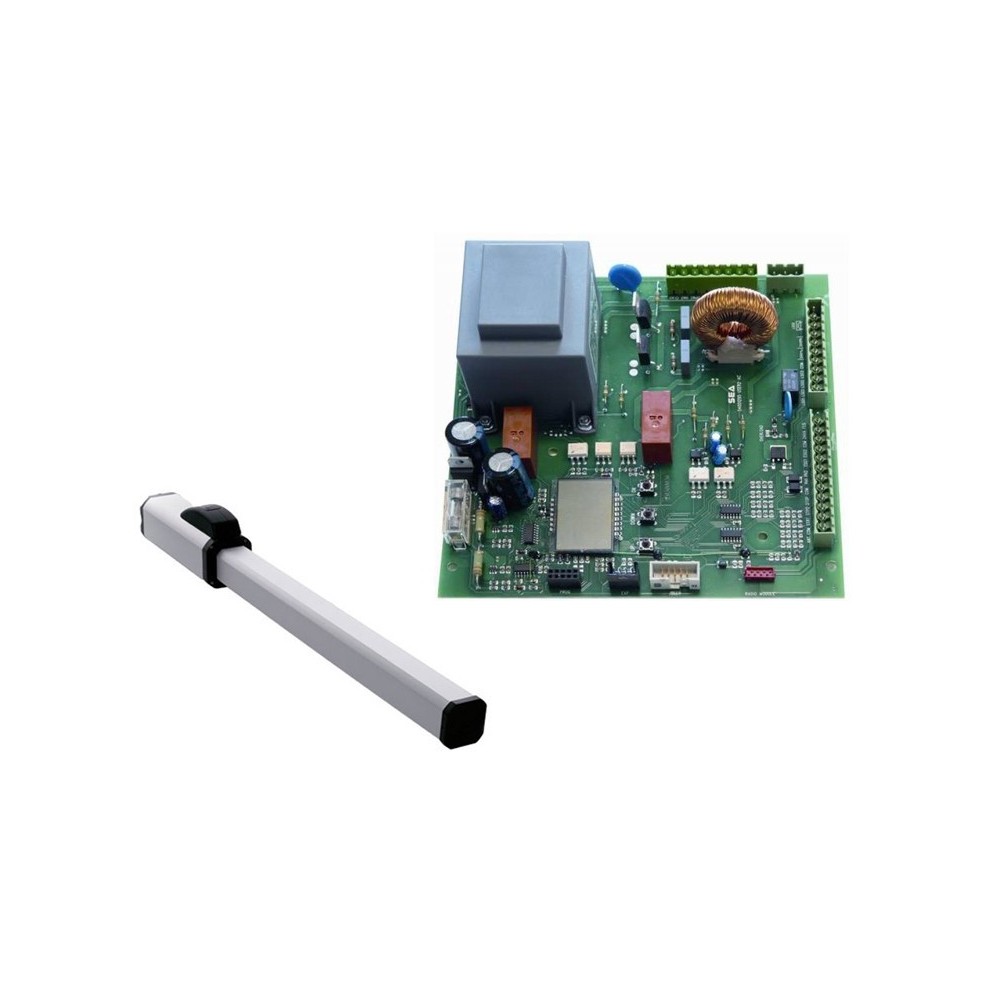 Kit 1 Brazo Batiente HALF TANK 200 (390) SB con Central GATE 2 DG (7mts) SEA