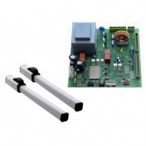 Kit 2 Brazos Batientes HALF TANK 200 (390) SB con Central GATE 2 DG (7mts) SEA