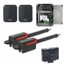 Kit Motor 2 Brazos Batientes High Speed Electromecanicos con Central MC824H (Uso Continuo) NICE