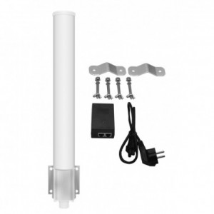 Estacion Base 1XGE omni 12DBI 802.11a/n 5,8Ghz 300Mbps 2Km Cloud WI-CPE521