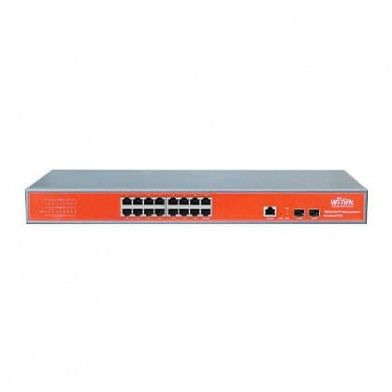 Switch 16GE PoE 350W + 2SFP Uplink Administrable L2  WI-PMS318GF