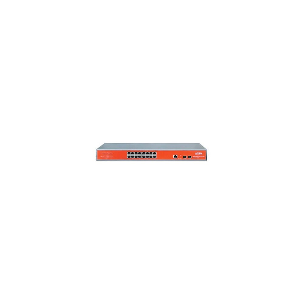 Switch 16GE PoE 350W + 2SFP Uplink Administrable L2 WI-PMS318GF Switch 16GE PoE 350W + 2SFP Uplink Administrable L2 WI-PMS318GF